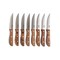 Bklyn Steel Co. 8pc Jumbo Steak Knives Walnut 14283 - alternate 2